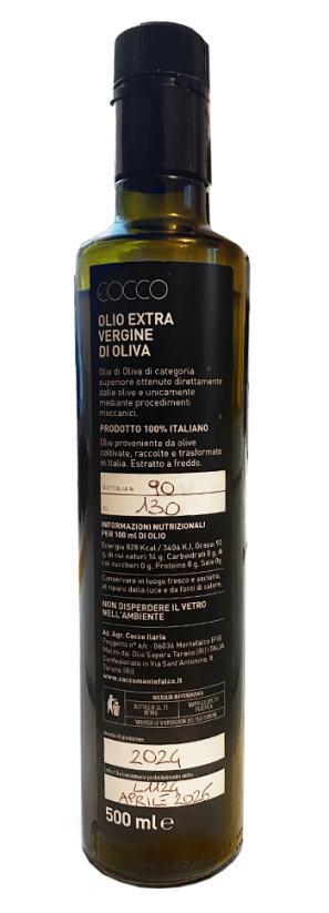 Extra panenský olivový olej „limitato a 130 bottiglie"