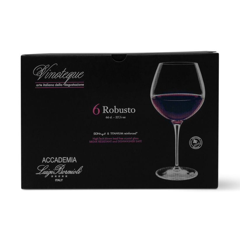 (6ks) Sklenice na červené víno Vinoteque Robusto, Luigi Bormioli, 660ml