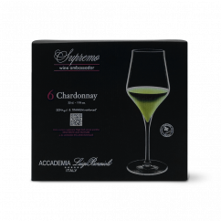 (6ks) Sklenice na víno Supremo Chardonnay, Luigi Bormioli, 390ml